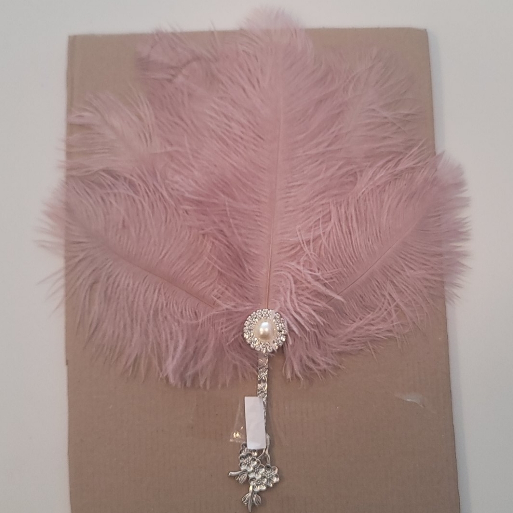Roaring 20s Ostrich Feather Fan